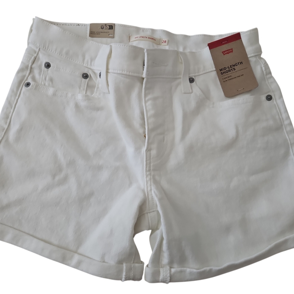 Levi's Women's Classic Mid Length Jean Shorts